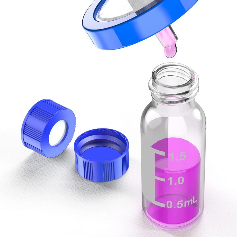 5.0 Borosilicate Glass HPLC Vials & Caps with patch for Aijiren autosampler